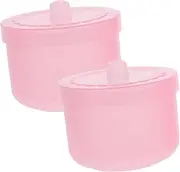 Outanaya Nail Tool Sterilizer Box Set of 2 Plastic Nail Art Tools Cleaner Case Multipurpose Easy to Use Home