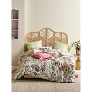 Linen House Mylee Cotton Floral Quilt Cover with Pillowcase Bedding Set