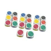 20 Pieces Game Dice Set Portable Party Game Collections Six Sided Dice Cubes