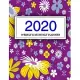 2020 Planner Weekly and Monthly: Jan 1, 2020 to Dec 31, 2020: Weekly & Monthly Planner + Calendar Views - Inspirational Quotes and Navy Floral Cover -