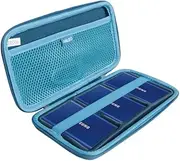 Hard Travel Case for Samsung T7 / T7 Touch Portable SSD 1TB 2TB 500GB USB 3.2 External Solid State Drive (Dark Blue)