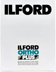 Ilford Ilford Ortho Copy Plus ISO 80, 4x5 Black & White Film - 25 Sheets Sharp Ortho Copy Plus ISO 80, 4x5 Black & White Film - 25 Sheets, Plain (1813157)