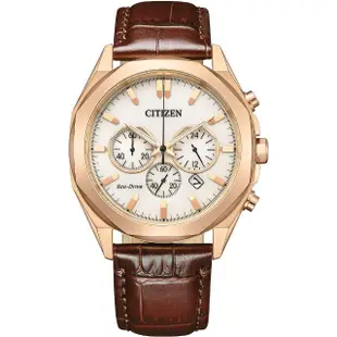 【CITIZEN 星辰】光動能紳士計時手錶 送行動電源(CA4593-15A)