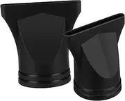 PENIKOKO 2pcs Black Hair Dryer Nozzle Professional Diffuser and Attachments for Hair Styling Compatible Outlet Heat Resistant
