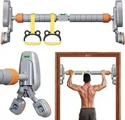 Wall Mounted Frame Door Pull Up Bar Free Standing Pull Up Bar for Doorway, No Screws Mounted, Load Capacity 800lbs/362.9 Kg, Adjustable Width, Fitness Workout Hanging Bar for Home Gym 95-120cm