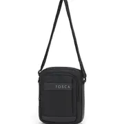 Tosca Mens Travel Shoulder Cross Body Side Phone/Wallet Sunglasses Bag - Black