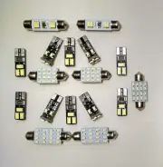 17x BMW 5 Series - E60 White LED Interior lighting package (for: BMW)