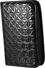 Beavorty Hair Styling Tools Bag Hair Salon Cutter Pouch Scissor Storage Bag Compact Lightweight Made of Leather