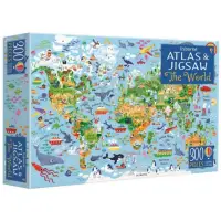 在飛比找momo購物網優惠-Usborne Atlas and Jigsaw: The 