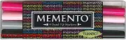 Tsukineko MEMENTO 4 DUAL-TIP MARKERS GIRL'S NIGHT OUT Acid Free Brush & Fine Tip