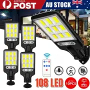 6000W LED Solar Street Wall Light PIR Motion Sensor Outdoor Garden Security Lamp