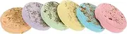 Mikinona 6pcs Aromatherapy Steam Flakes for Shower Natural Sea Salt Essential Oil Sheets Bath