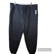 Hanes EcoSmart Mens Size XL Black Fleece Sweatpants Pockets Drawstring NWT
