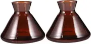 BATHVEVE 220ml Wide Mouth Aromatherapy Bottle Essential Oil Diffuser Set Glass Fragrance Container for Home Decor