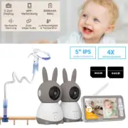 ieGeek Wifi Baby Monitor 5Split Screen with Camera Night Vision +‎Clip holder