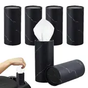 6PCS Car Tissues Holder With Facial Tissues Car Cup Holder Cylindrical Tissue Box
