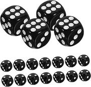 UPKOCH 50pcs Sided Acrylic Dice for Table Games Portable Dice Accessories for Parties Bar Games Ktv with Design for Accurate Results