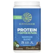 2 X Sunwarrior, Warrior Blend Protein + Greens, Chocolate, 1.65 lb (750 g)