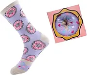 [Oxtxuzdm] Patterned Crews Socks Novelty Funny Ankle Socks Cartoon Dress Socks Winter Cotton Boot Socks for Women and Men Gifts