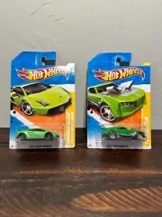 2011 Hot Wheels New Models Green Lamborghini Gallardo & Twinduction Set