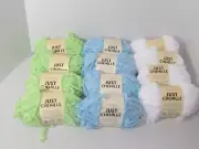 12 Skeins Premier Just Chenille Chunky Yarn Blue Green White