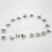 SMA Socket 10 Pieces, Suitable for SMA905 Adapter Inner Diameter 3.18 mm Fiber Optic Socket Base, Suitable for SMA ftth Coupler Jack, Bracket Base(Silver Long)