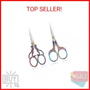 Jasni Embroidery Scissors Small Professional Stainless Steel Sewing Vintage Plum