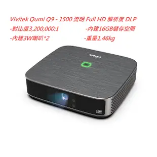 Vivitek Qumi Q9 智慧微投影機(下單前請先私訓詢問貨況)