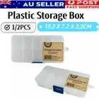 10 Compartment Craft Plastic Storage Box Container Jewellery Bead Oraganiser AU