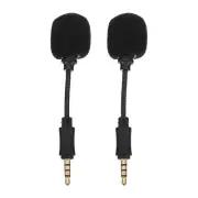 2 PCS Mini Microphone Mics Noise Cancelling for Live Streaming Microphones