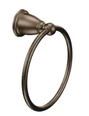 Moen Bradshaw Oil-Rubbed Bronze Wall Mount Towel Ring YB2286ORB