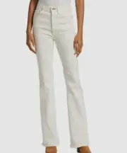 $225 Rag & Bone Women's White Casey High-Rise Flared Leg Jeans Pants Size 32