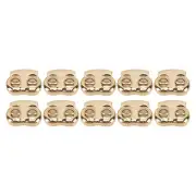 10Pcs Cord Lock Stopper Clamp Locker For Drawstring Shoelaces Lace Locking CH