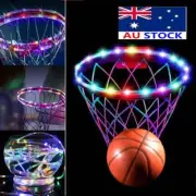 Basketball Hoop Sensor-Activated LED Solar Strip Ring Lamp Light Flash Modes CW