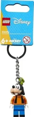Lego Disney Goofy Mini-Figurine Keychain Charm Backpack Clip Charm