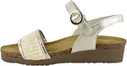 [NAOT] Footwear Womens Cecile Sandal, Radiant Gold Leather, 7-7.5