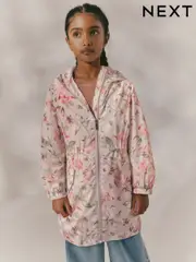 Pink Floral Print Shower Resistant Cagoule Jacket (3-16yrs) (E25192) | $53 - $66