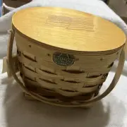 Petersboro Basket Ice Bucket Patriotic Lid New With Tags
