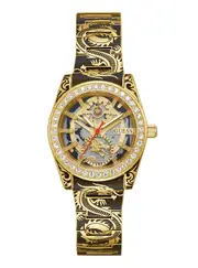 GUESS Women's Gold Dragoness Glitz Watch One Size