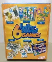 6 Letter Sound Games by Junior Learning Board Game Matching Puzzles Decoding New