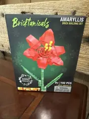 Brickcraft Bricktanicals Amaryllis 102 piece Plastic Set Christmas Holiday New