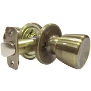 6 Pack Medium Tulip-Style Knob Passage Lockset, Antique Brass TS830B