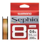 SHIMANO PE line SEPHIA 8 200m LD-E61W 0.6 5 colors