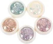 Generic 5 Boxes Nail Glitter Sequins Decoration Nail Decor Colored Fingernail Adornment Fingernail Ornament Epoxy Resin Fillers Manicure Resin Decorative Supplies