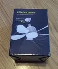 Socket Fan LED Dimmable Light 3 Speed Timing Function 23W Small White NIB