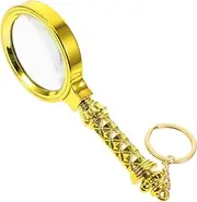 KALLORY Handheld Magnifying Glass for Seniors Sophisticated Electroplated Finish Magnification for Reading Books Newspapers Jewelry Versatile Tool for Painting