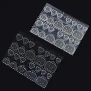Nail Adhesive Tabs | 50 Sheets Nail Glue Stickers, Transparent Acrylic Jelly Double Sided Adhesive Tabs for Press on Nails, Waterproof