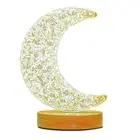 Bedside Table Lamp 3W Exquisite Look Wood Base USB Table Lamp For Bedroom