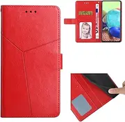 Cover Compatible with Samsung Galaxy S10e G970F,Compatible with Samsung Galaxy S10e G970F Magnetic Clasp Phone Case Flip Stand Card Slot Red