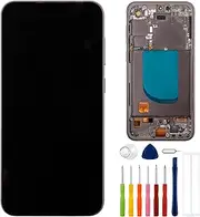 [E-YIIVIIL] OLED Digital Display Compatible with Samsung Galaxy S23 FE SM-S711B SM-S711U 6.4" LCD Display Touch Screen Assembly with Tools Support Fingerprint（with Frame）